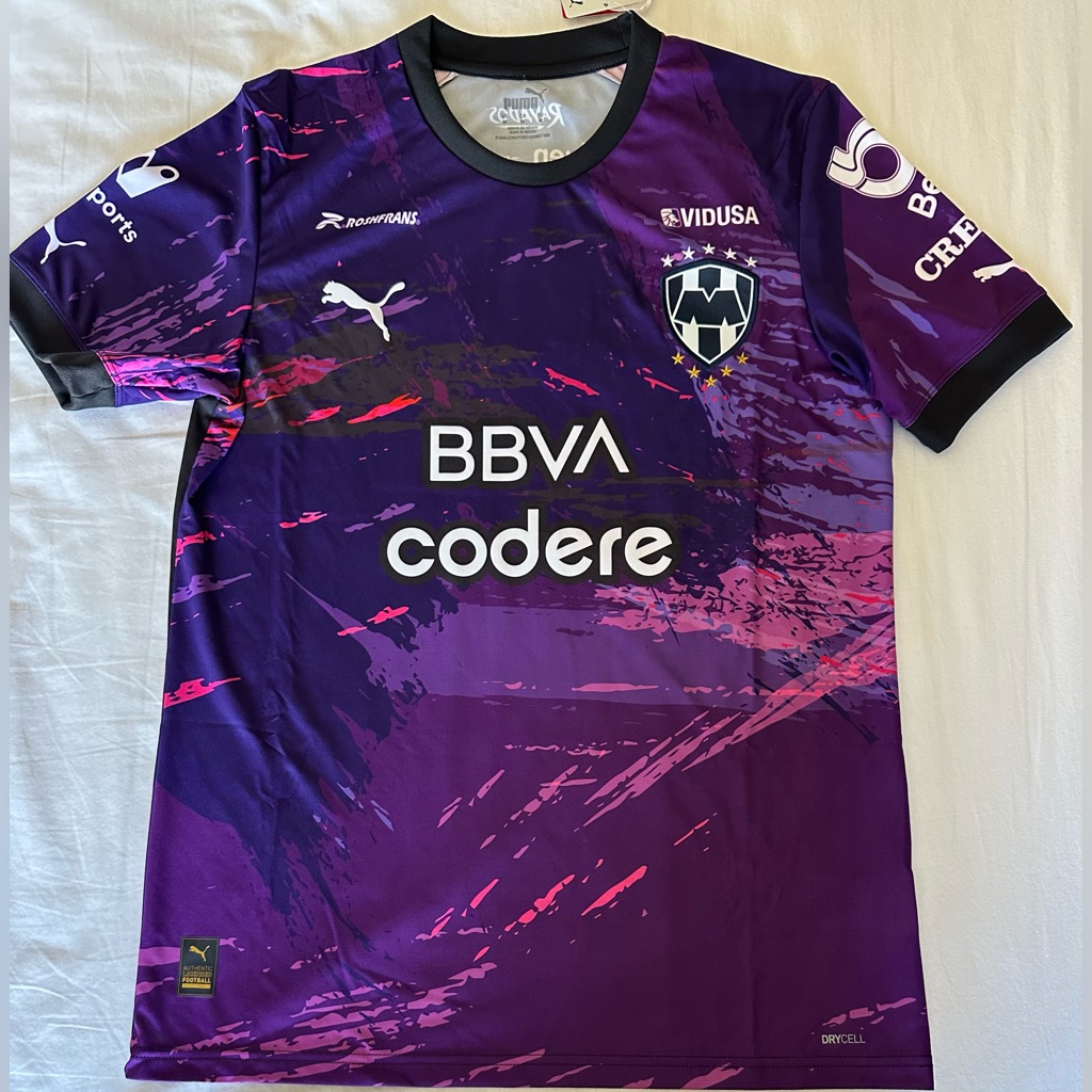 Puma Monterrey 3rd Purple 22/23 Soccer Jersey 763371-01 Men’s Size.